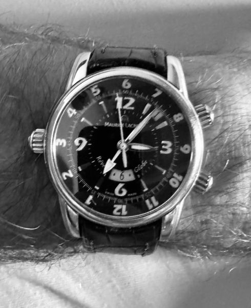 Maurice Lacroix Reveil Globe Masterpiece Automatik Uhr 1.550 €  + Versand ab 35,00 €