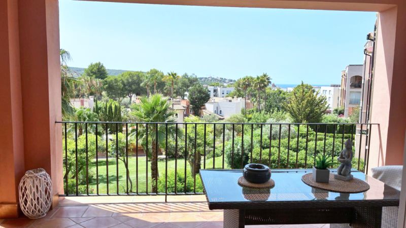 Meerblick, Santa Ponsa, 3-SZ Wohnung, Garage & Pool - Top Saniert, Gated Community