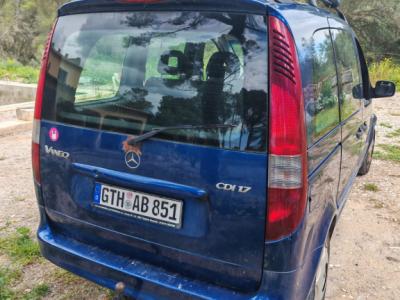 Mercedes Benz Vaneo Diesel, 08/2004, 91 PS, TÜV bis 09.12.26, blau, Anhängerkupplung & PKW-Anhänger