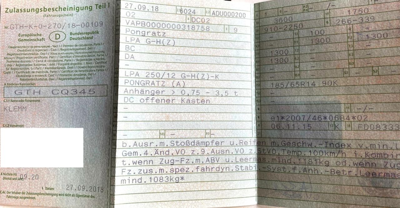 Mercedes Benz Vaneo Diesel, 08/2004, 91 PS, TÜV bis 09.12.26, blau, Anhängerkupplung & PKW-Anhänger