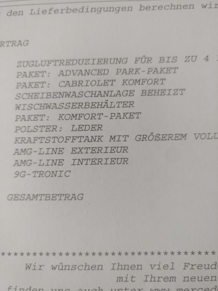 Mercedes C180 Cabrio AMG