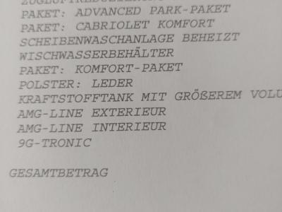 Mercedes C180 Cabrio AMG