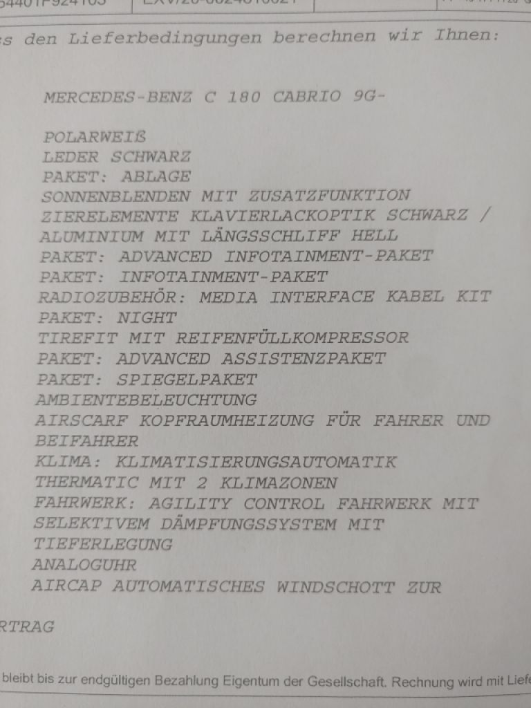 Mercedes C180 Cabrio AMG