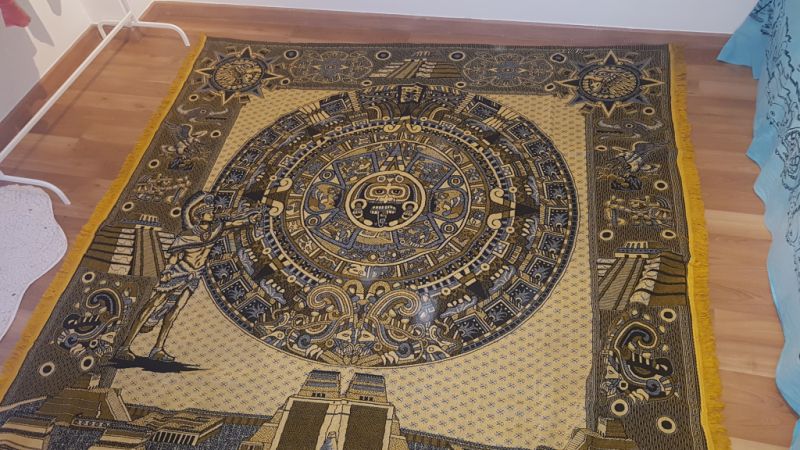 Tapiz mexicano de pared – Calendario maya – aprox. 200 x 220 cm