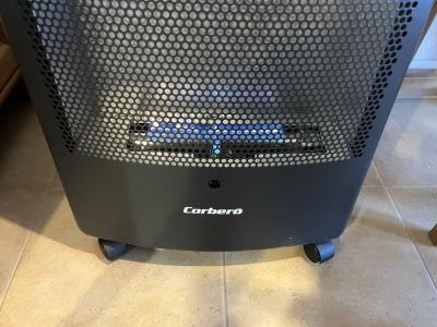 Mobile Gasheizung Blaue Flamme