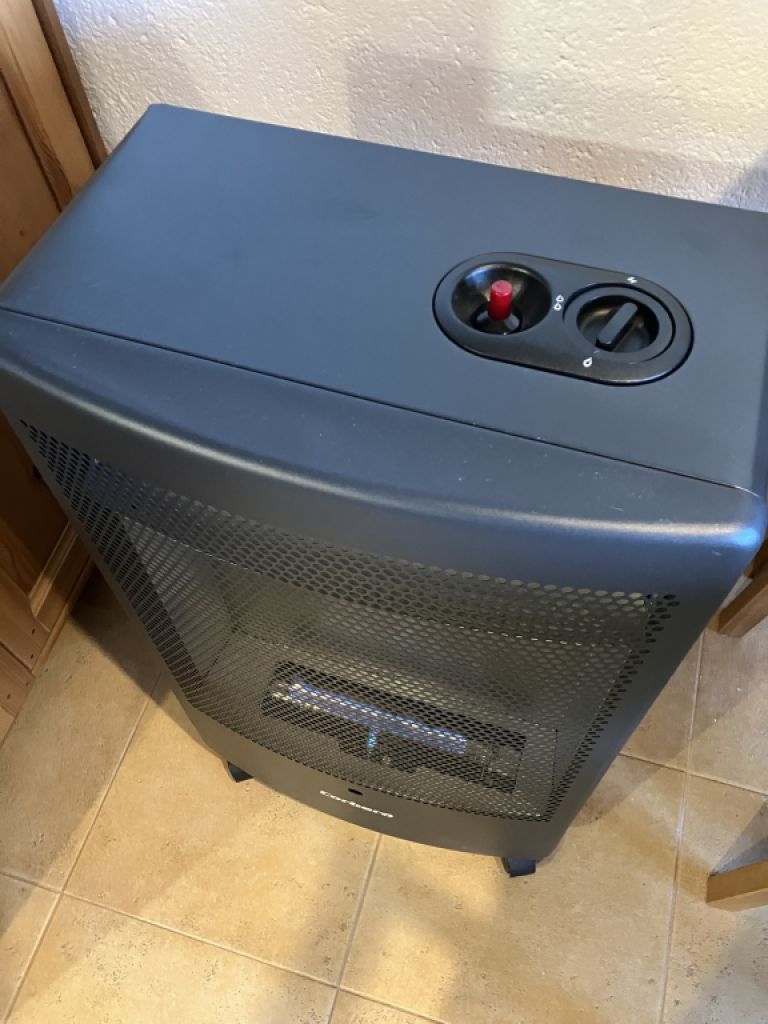 Mobile Gasheizung Blaue Flamme