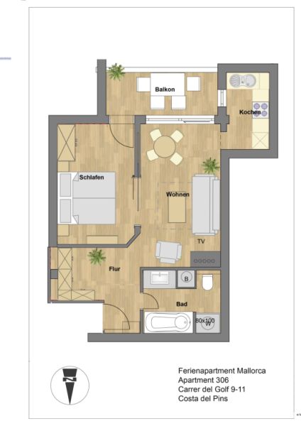 Piso amueblado con vistas al mar disponible de inmediato.