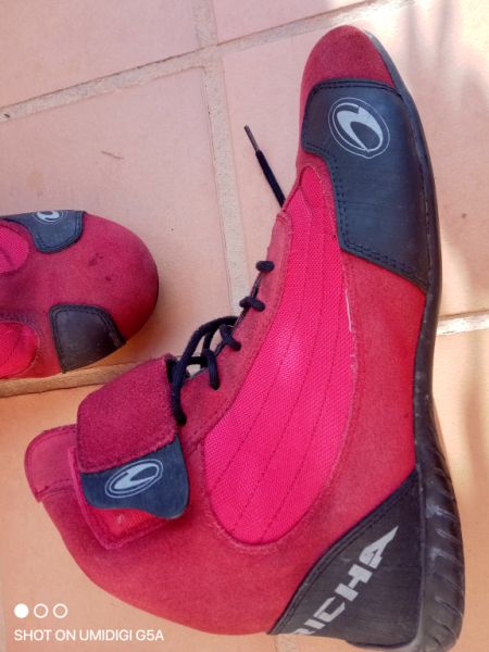 Motorradschuhe MARKE RICHA rot Gr.45 sehr gepflegt