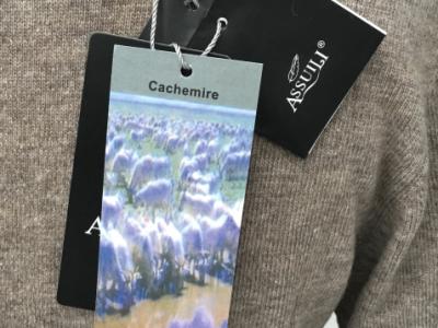 NEU! Edle Strickjacke von“ASSUILI“Italy, Gr.M, Cashmere Seide NEU!