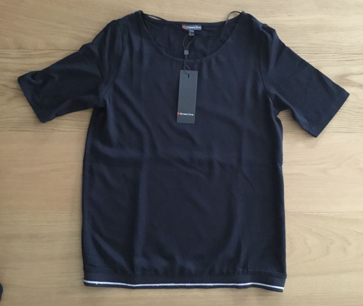 ¡NUEVO! Bonita camiseta de STREET ONE, Talla 34/36, negra ¡NUEVO!