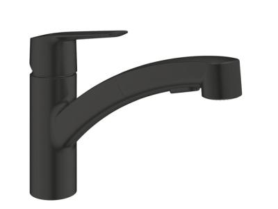 NEU schwarz matt Messing Grohe Start Küchenarmatur, Wasserhahn, ausziehbar schwenkbar Neupreis 188 €