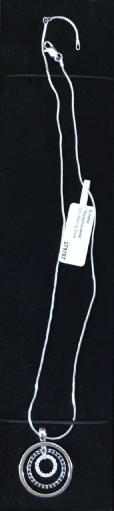 ¡NUEVO! Cadena de plata 925 sterling, colgante con strass