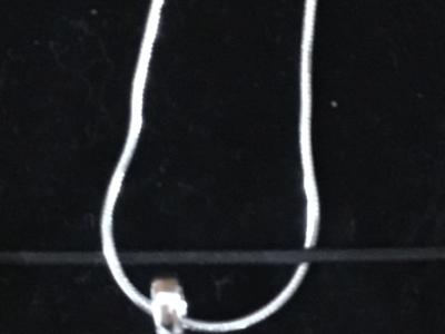 ¡NUEVO! Cadena de plata 925 sterling, colgante con strass