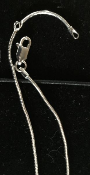 ¡NUEVO! Cadena de plata 925 sterling, colgante con strass