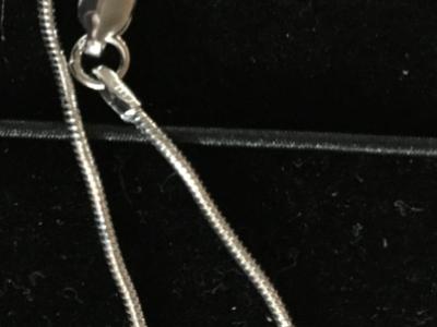 ¡NUEVO! Cadena de plata 925 sterling, colgante con strass
