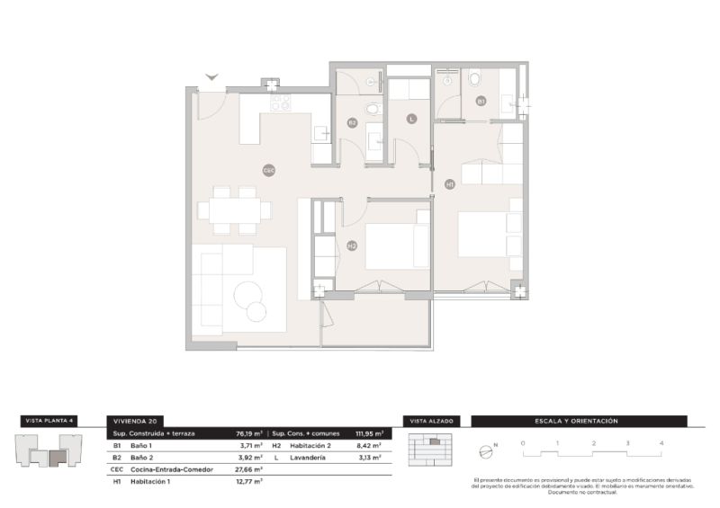 Piso de obra nueva en Santa Catalina