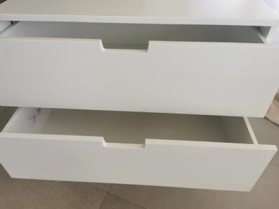 Cómoda NORDLI vertical, 3 cajones, blanca