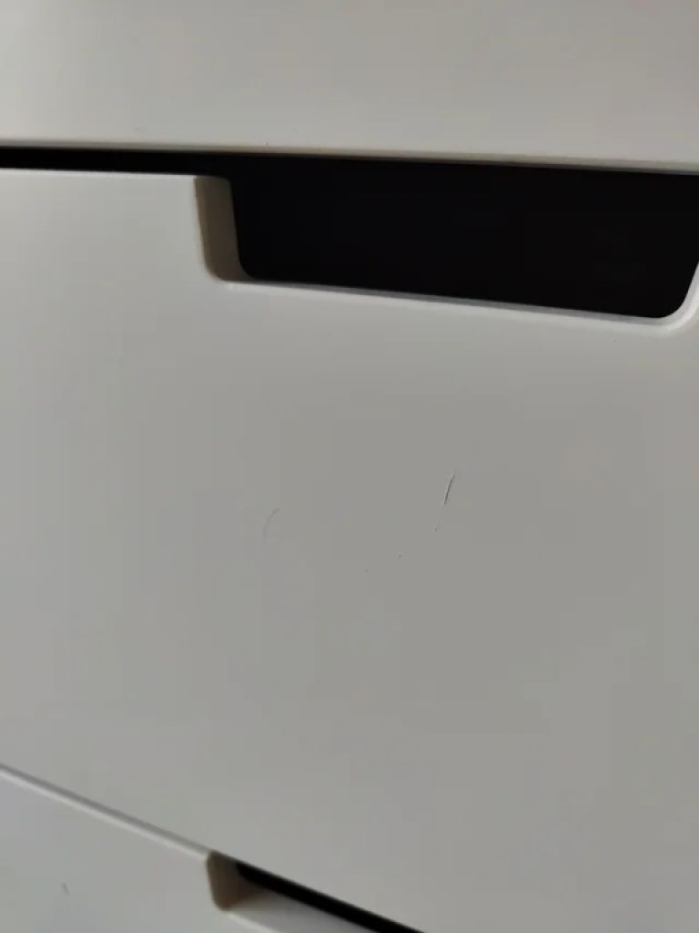 Cómoda NORDLI vertical, 3 cajones, blanca