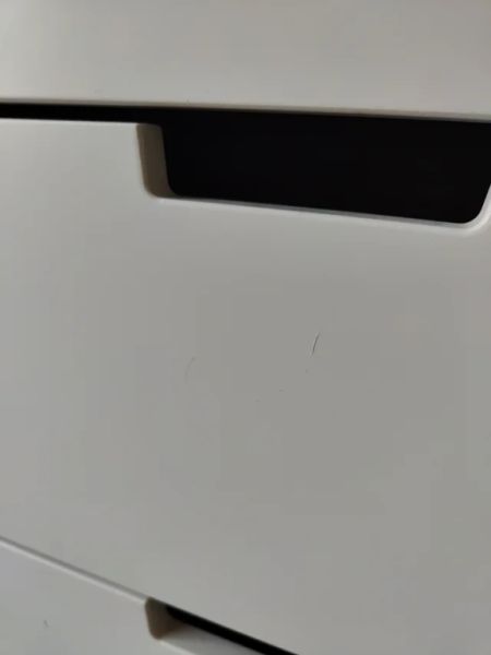 Cómoda NORDLI vertical, 3 cajones, blanca