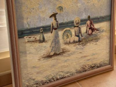 Cuadro al óleo en marco aprox. 58 x 68 cm