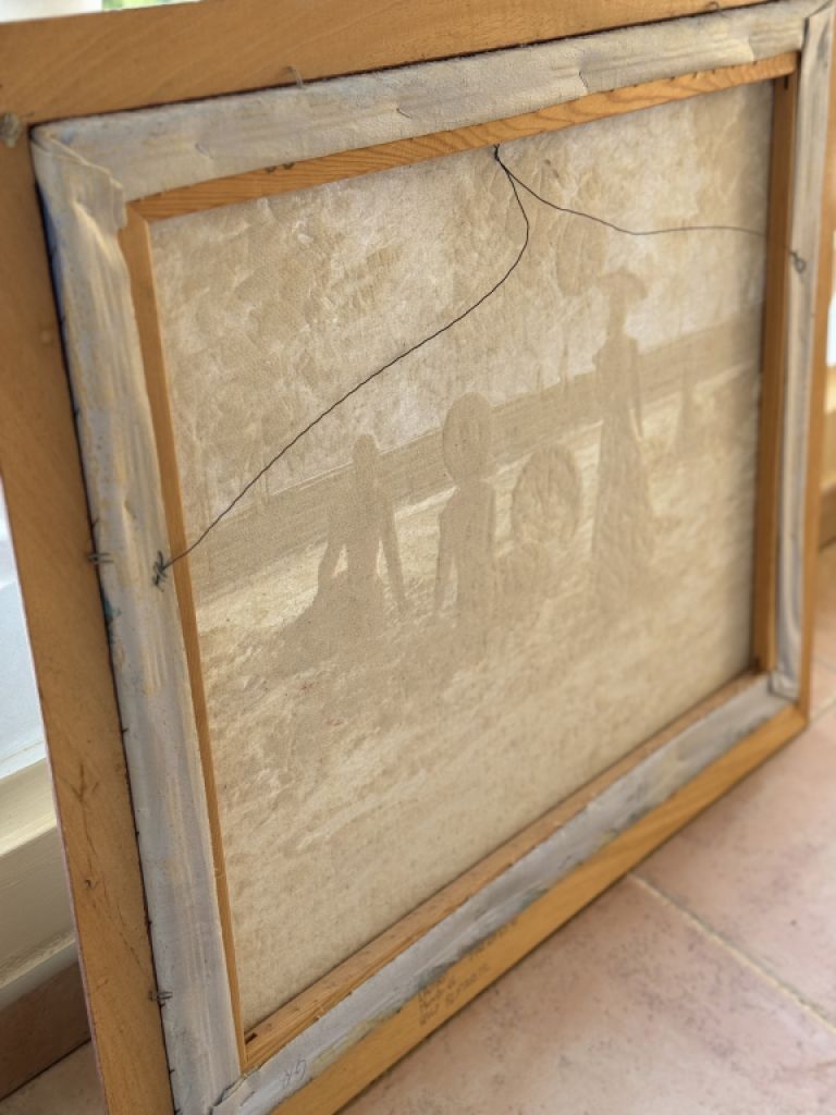 Cuadro al óleo en marco aprox. 58 x 68 cm