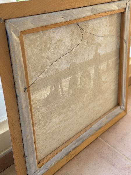 Cuadro al óleo en marco aprox. 58 x 68 cm