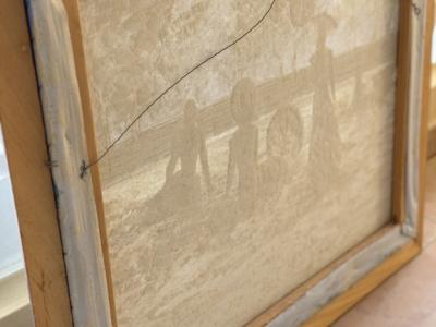 Cuadro al óleo en marco aprox. 58 x 68 cm