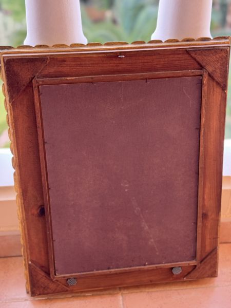 Óleo "Virgen María" aprox. 53 x 44 cm