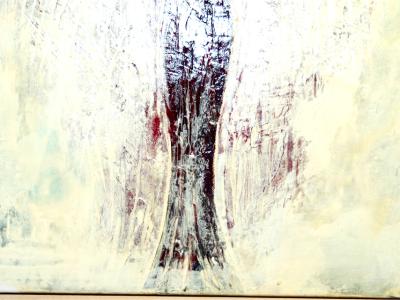 Óleo "Ángel de la guarda", firmado