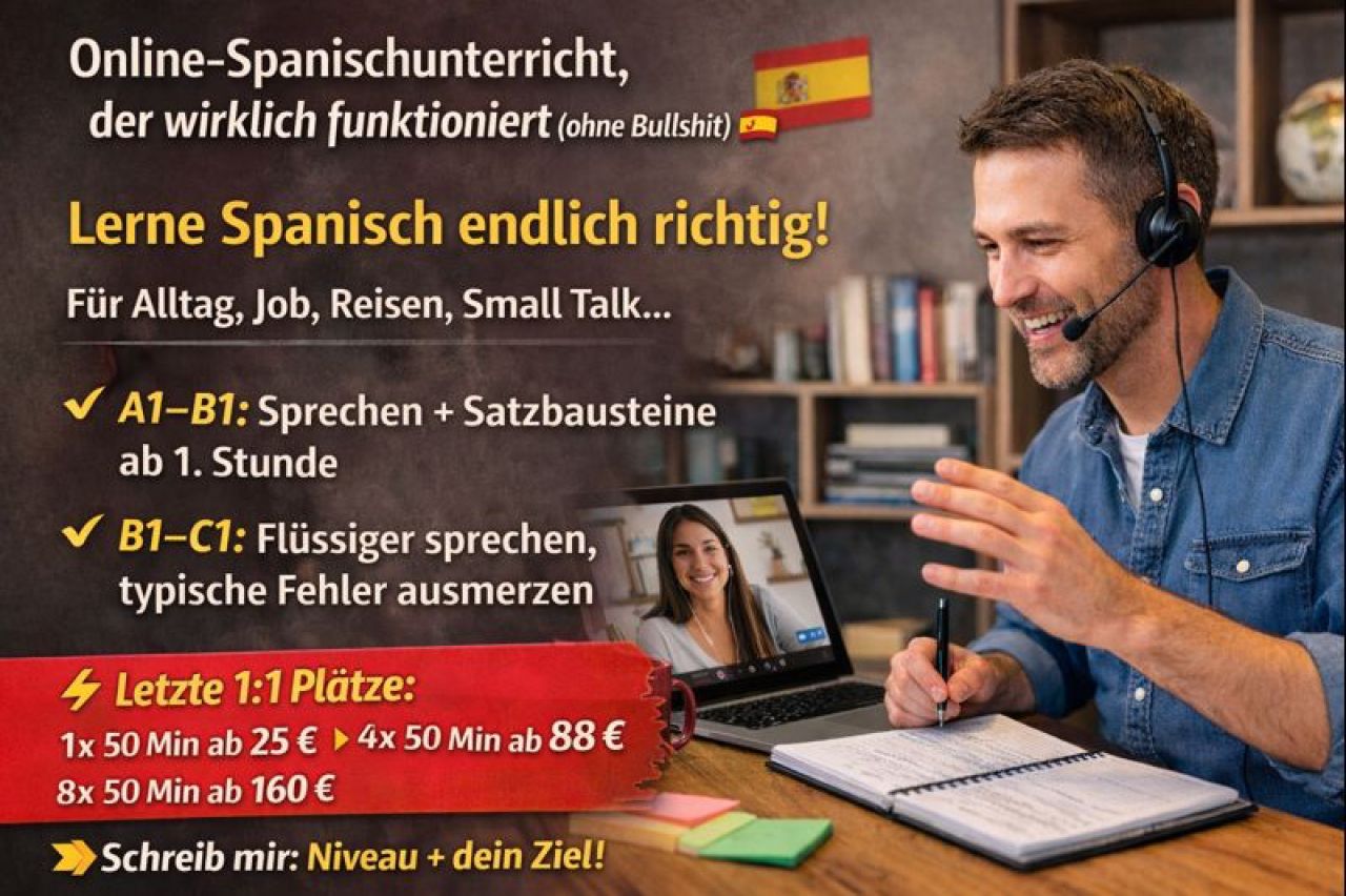 Online-Spanischunterricht, der wirklich funktioniert (ohne Bullshit)