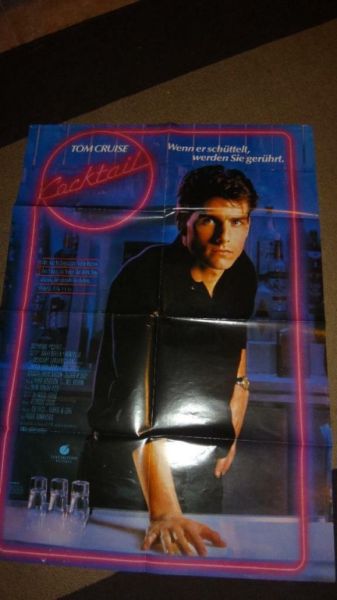 Póster de cine original "Cocktail" (1988) con Tom Cruise