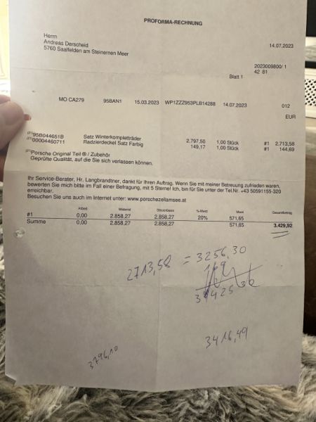 Juego de ruedas completas de invierno originales Porsche Macan III