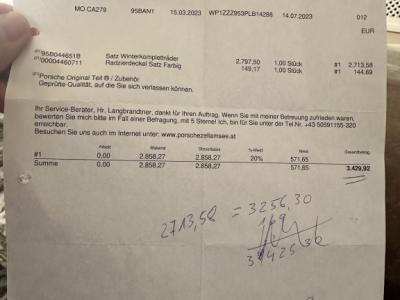 Juego de ruedas completas de invierno originales Porsche Macan III