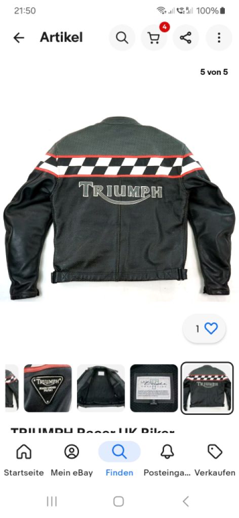 Chaqueta Triumph original