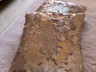 Pailletten Kissen 2 Stück in altrosa