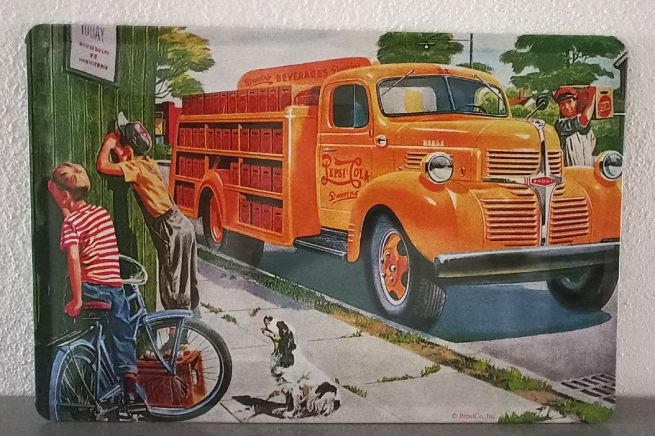 Pepsi Cola Vintage Blechschild