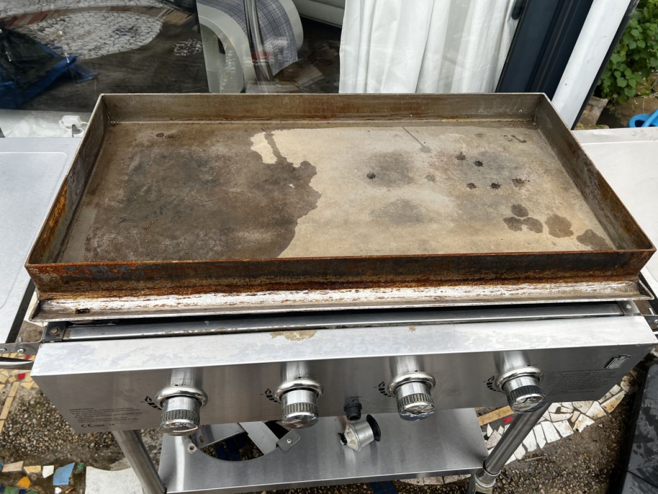 Plancha parrilla de gas