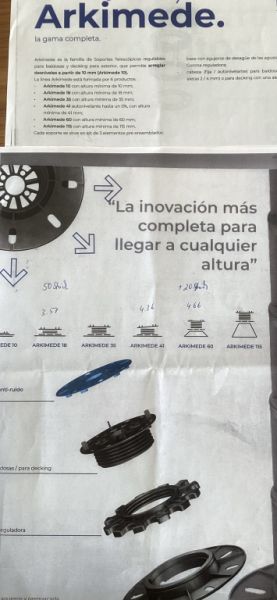 Parcelas para embaldosar sobre 'pilotes'