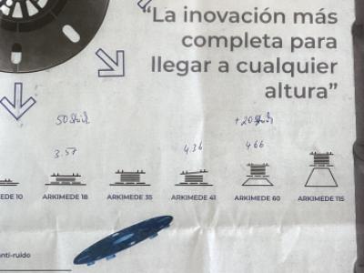 Parcelas para embaldosar sobre 'pilotes'
