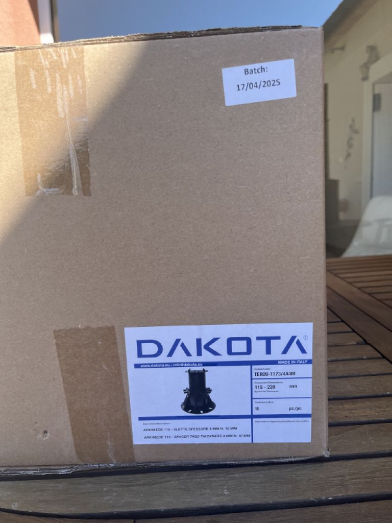 Parcelas para embaldosar sobre 'pilotes'