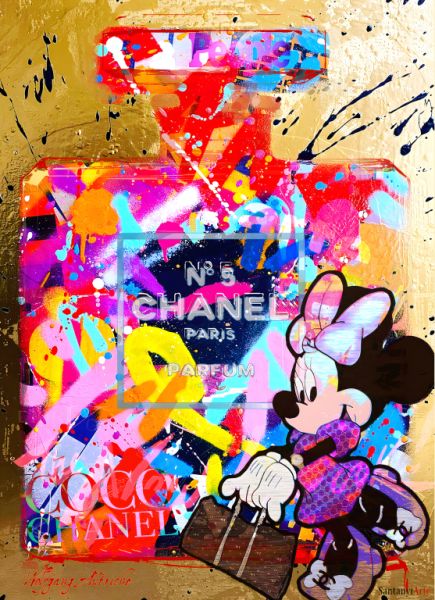 Pop Art Chanel Kunst auf Leinwand