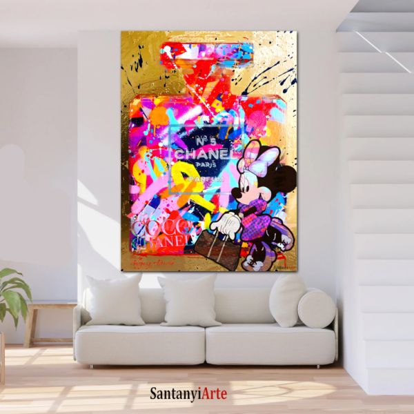 Pop Art Chanel Kunst auf Leinwand