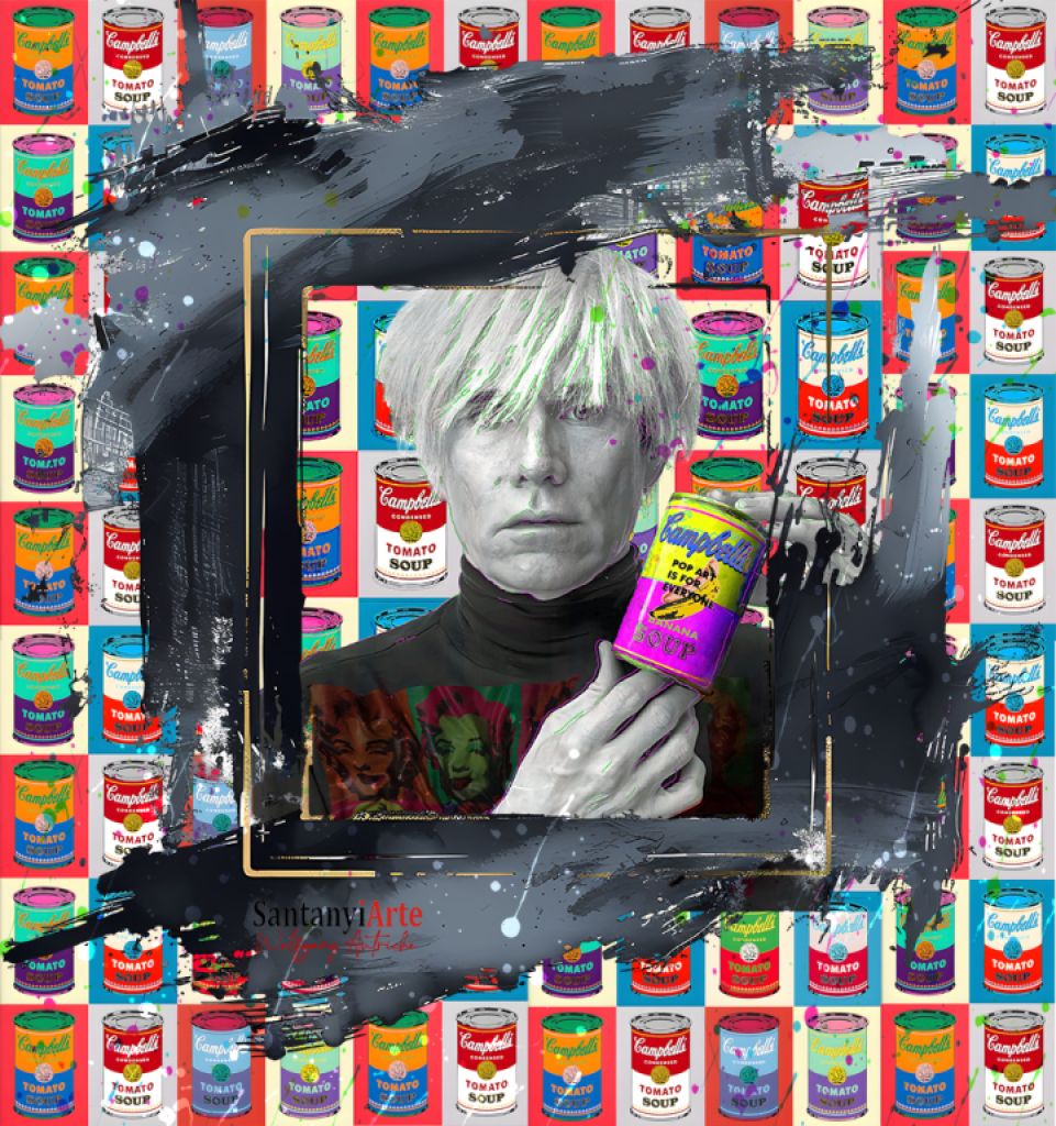 Pop Art Kunst Andy Warhol und Campell Dosen