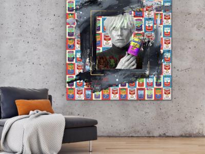Pop Art Art Andy Warhol y latas Campbell