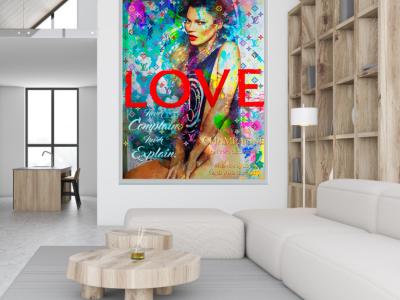 Arte Pop Art sobre lienzo