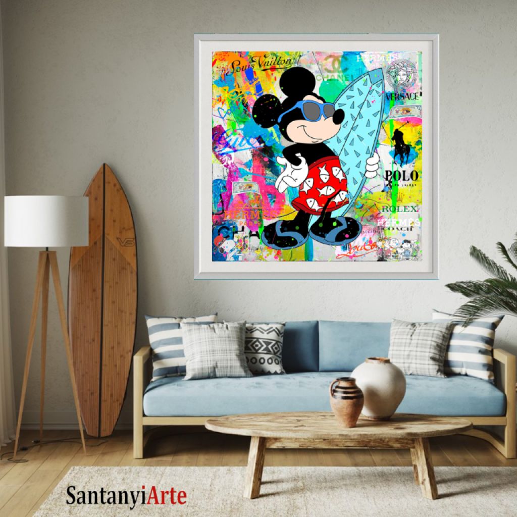 Pop Art Kunst auf Leinwand