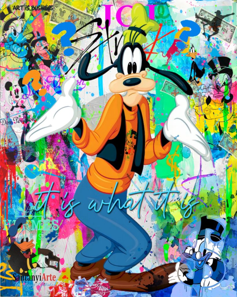 Arte pop sobre lienzo