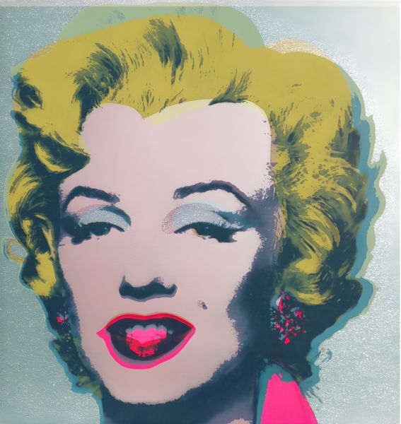 Pop Art Merilyn mit Diamond Dust