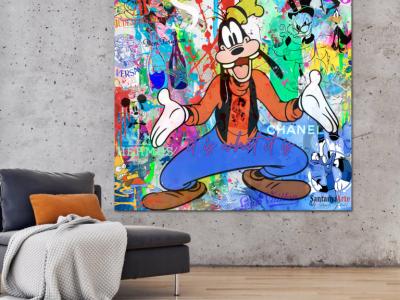 Pop Art  with neon lettering