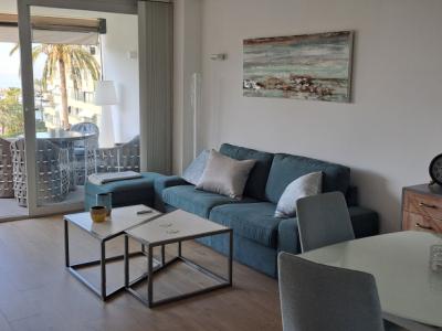 Portals Nous : Saisonale Vermietung - Meerblick, direkter Zugang zum Hafen -trop. Garten m. Pool